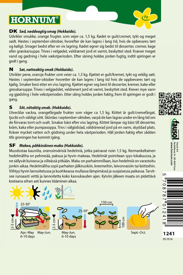 Jättikurpitsa Uchiki Kuri - Image 2
