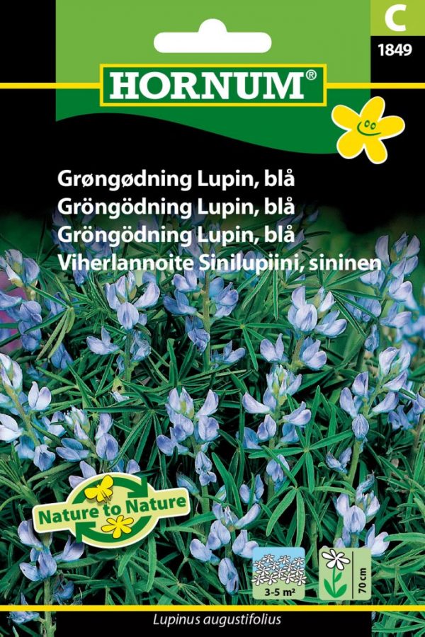 Viherlannoite Sinilupiini, sininen