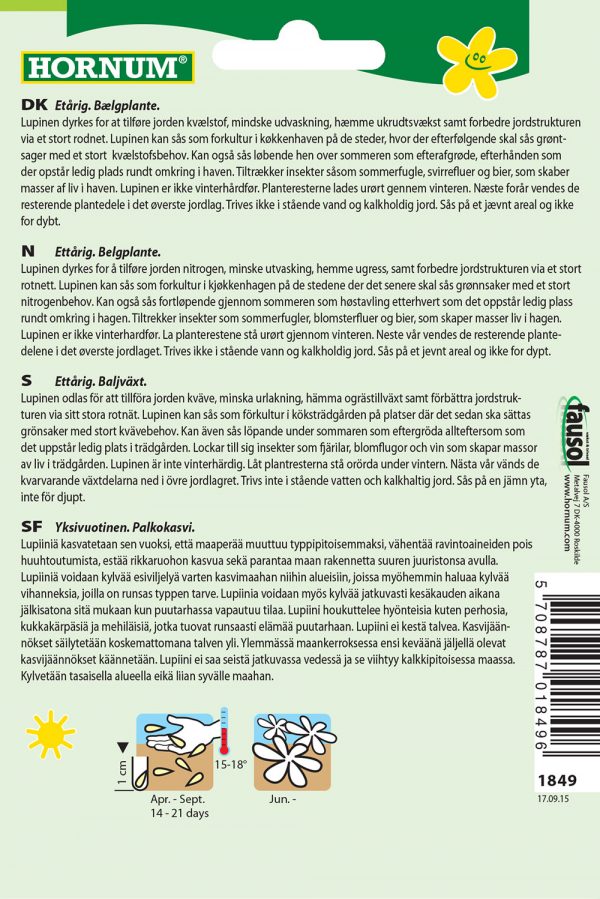 Viherlannoite Sinilupiini, sininen - Image 2