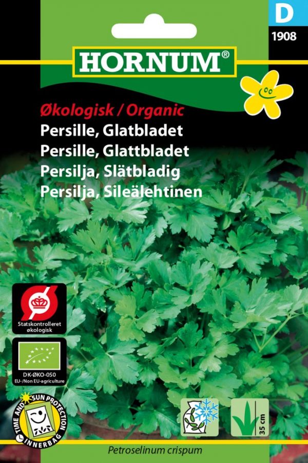 Persilja, Sileälehtinen, Luomu