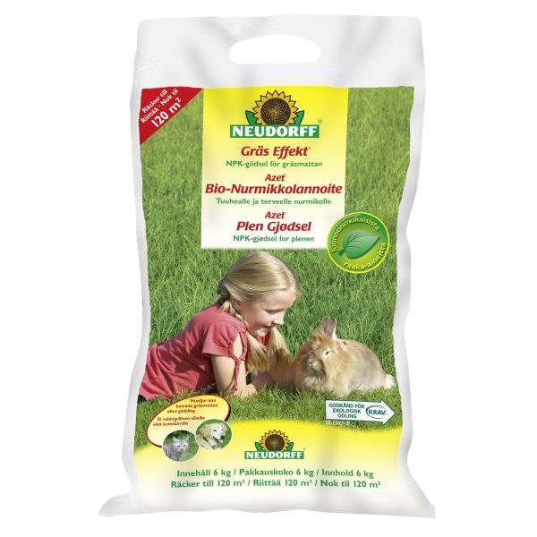 Azet Bio-Nurmikkolannoite 6 kg