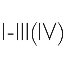 I-III (IV)