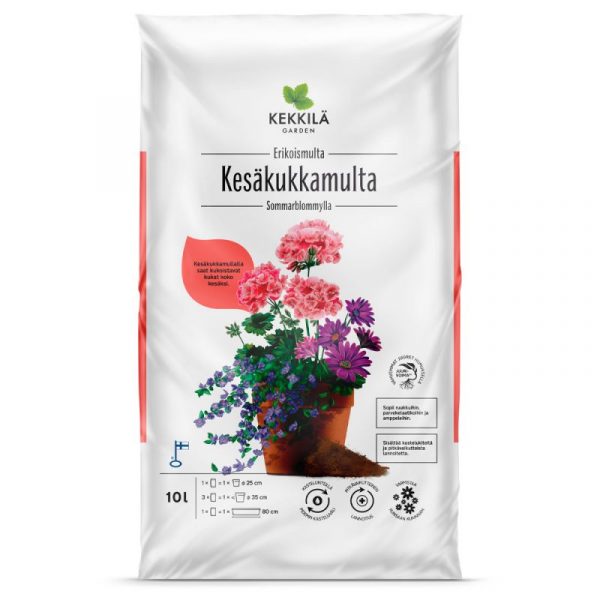 Erikoismulta kesäkukille